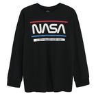 Cool Club, Pijama pentru baieti, negru, imprimeu NASA