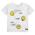 Cool Club, Pijama pentru fete, alb-negru, Smiley World
