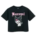 Cool Club, Pijama pentru fete, negru, imprimeu Kuromi