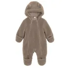 Cool Club, Pijama tip salopeta cu gluga pentru bebelusi, maro