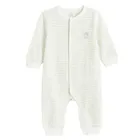 Cool Club, Pijama tip salopeta pentru baieti, alb, set, 2 buc.