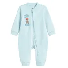 Cool Club, Pijama tip salopeta pentru baieti, albastru, imprimeu Cars, set, 2 buc.
