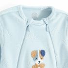 Cool Club, Pijama tip salopeta pentru baieti, velur, albastru