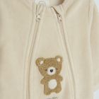 Cool Club, Pijama tip salopeta pentru bebelusi, bumbac organic, bej