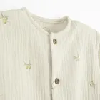 Cool Club, Pijama tip salopeta pentru bebelusi, muselina, bej