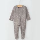 Cool Club, Pijama tip salopeta pentru fete, roz, gri, imprimeu iepuras, floricele, set 2 buc.