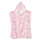 Cool Club, Prosop tip poncho cu gluga pentru fete, roz