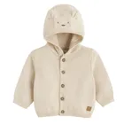 Cool Club, Pulover cu gluga pentru baieti, cu nasturi, bej