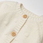 Cool Club, Pulover cu nasturi pentru fete, culoare ecru