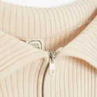 Cool Club, Pulover pentru fete, cu fermoar, bej