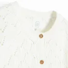 Cool Club, Pulover pentru fete, cu nasturi, alb