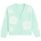 Cool Club, Pulover pentru fete, cu nasturi, menta verde