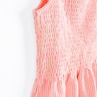 Cool Club, Rochie cu bretele pentru fete, din tricot striat, roz