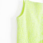 Cool Club, Rochie cu bretele pentru fete, din tricot striat, verde