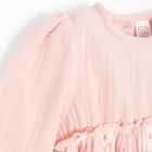 Cool Club, Rochie cu maneca lunga pentru fete, muselina, roz