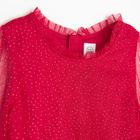 Cool Club, Rochie cu maneca lunga pentru fete, rosu