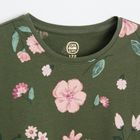Cool Club, Rochie cu maneca lunga pentru fete, verde