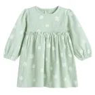 Cool Club, Rochie cu maneca lunga pentru fete, verde