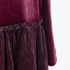 Cool Club, Rochie cu maneca lunga pentru fete, violet inchis