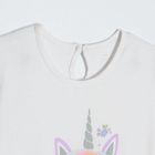 Cool Club, Rochie cu maneca scurta pentru fete, alb-roz
