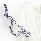 Cool Club, Rochie cu maneca scurta pentru fete, din tricot striat, alb