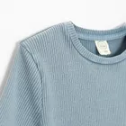 Cool Club, Rochie cu maneca scurta pentru fete, din tricot striat, albastru