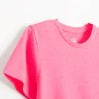 Cool Club, Rochie cu maneca scurta pentru fete, roz fluo