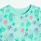 Cool Club, Rochie cu maneca scurta pentru fete, turcoaz