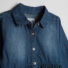 Cool Club, Rochie de blugi cu maneca lunga pentru fete, denim, cu guler