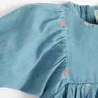 Cool Club, Rochie de blugi pentru fete cu maneca scurta, albastru