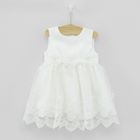 Cool Club, Rochie fara maneci pentru fete, alb, imprimeu flori