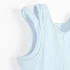 Cool Club, Rochie fara maneci pentru fete, din tricot striat, albastru