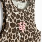 Cool Club, Rochie fara maneci pentru fete, din tricot striat, bej