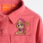 Cool Club, Rochie reiata cu maneca lunga pentru fete, roz, imprimeu Paw Patrol