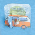 Cool Club, Salopeta rompers pentru baieti, albastru