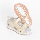 Cool Club, Sandale pentru fete, ecru, brant din piele