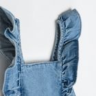 Cool Club, Sarafan de blugi pentru fete, denim, cu nasturi