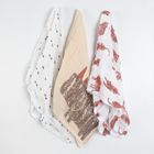 Cool Club, Scutece din tetra pentru baieti, ecru, imprimeu animalute, 70-70 cm, set 3 buc.