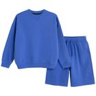 Cool Club, Set pentru baieti, Bluza calduros, Pantaloni scurti, albastru