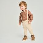 Cool Club, Set pentru baieti, Body-camasa cu maneca lunga, Pantaloni din textil, Papion, mix