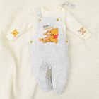 Cool Club, Set pentru baieti, Body cu maneca lunga, Salopeta, mix, imprimeu Winnie the Pooh
