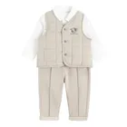 Cool Club, Set pentru baieti, Body cu maneca lunga, Vesta, Pantaloni trening, mix