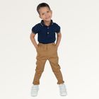 Cool Club, Set pentru baieti, Body cu maneca scurta, Pantaloni din textil, bluemarin-maro