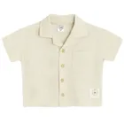 Cool Club, Set pentru baieti, Camasa cu maneca scurta, Pantaloni scurti, bej