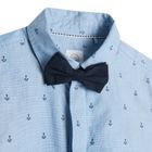 Cool Club, Set pentru baieti, camasa cu maneca scurta si papion, mix de culori, imprimeu ancore