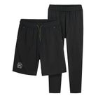 Cool Club, Set pentru baieti, colanti sport, pantaloni scurti, negru, imprimeu Ready