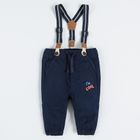 Cool Club, Set pentru baieti, Pantaloni din material textil, Bretele, bleumarin