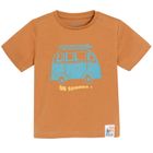 Cool Club, Set pentru baieti, Tricou, Pantaloni scurti, maro-albastru