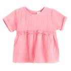 Cool Club, Set pentru fete, Bluza cu maneca scurta, Pantaloni scurti, muselina, roz