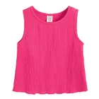 Cool Club, Set pentru fete, Bluza fara maneci, Pantaloni din textil, wide, roz